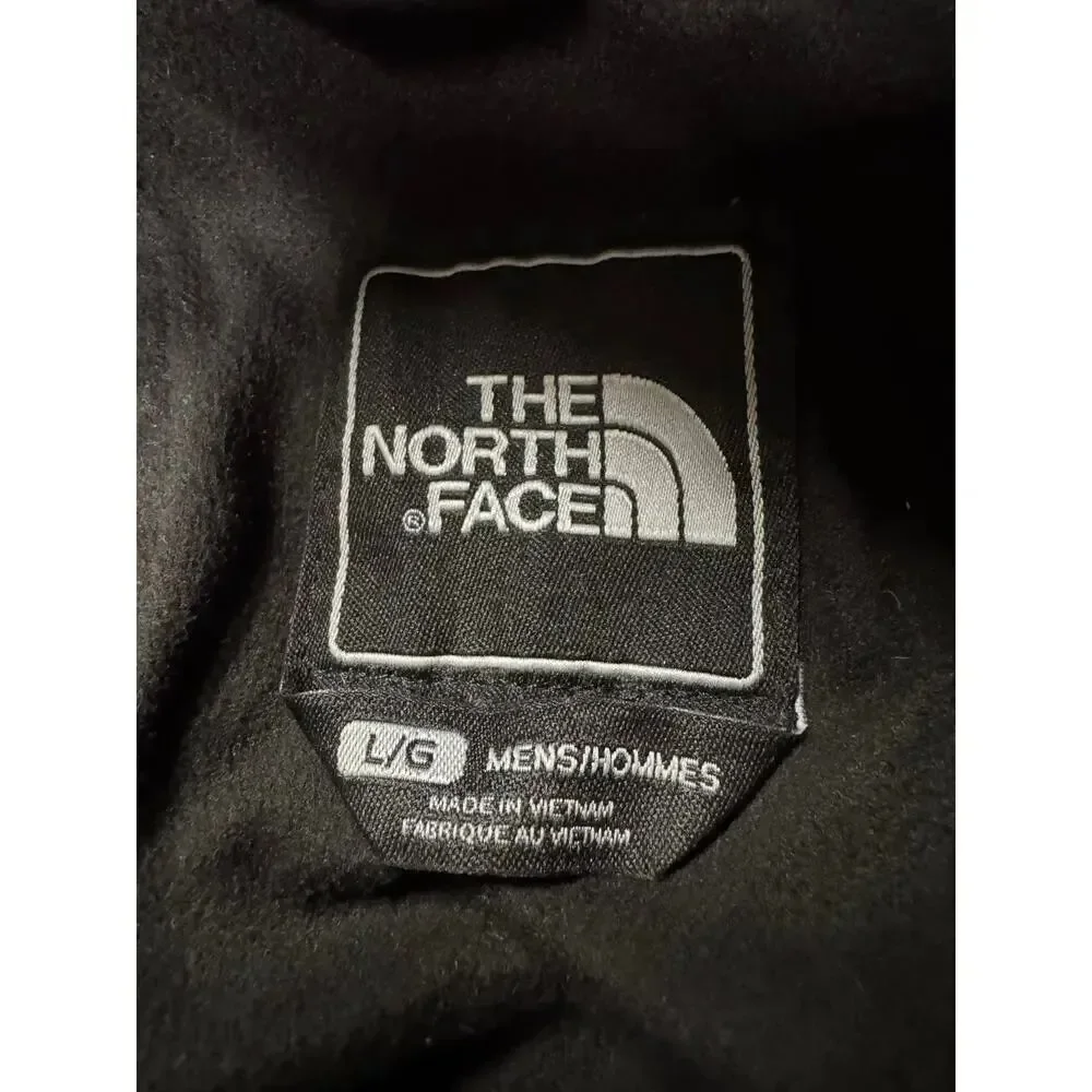 The North Face Fleece Lined Soft Shell Jacket Men’s Large Black Zip Up